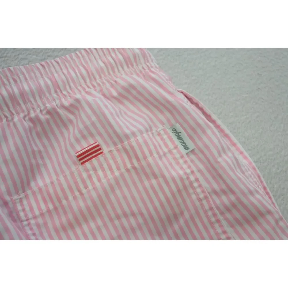 Maamgic Swim Trunks‎ Striped Lined Surf Swim Athletic Mens Size XS XSMALL